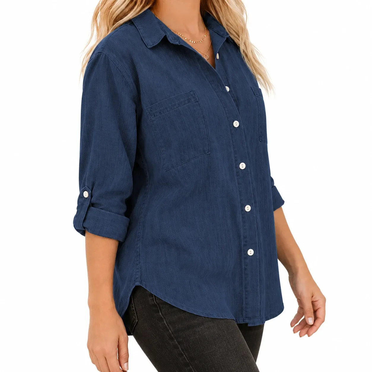 Sabine Pocket Shirt in Blue: alternate photograph